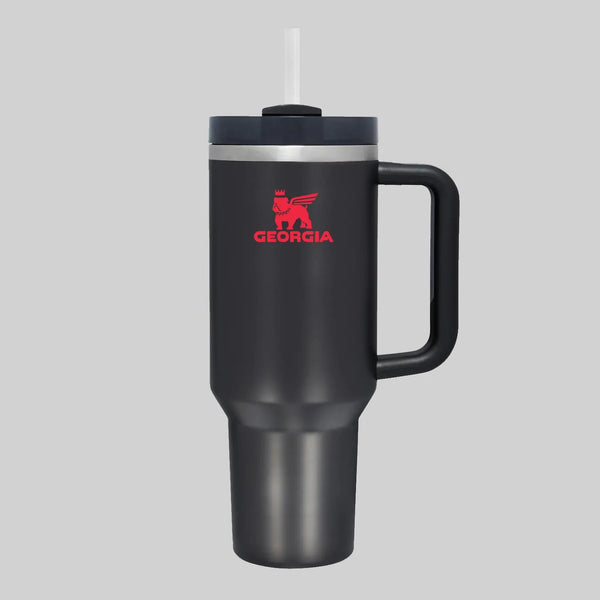 Rally Stand 40 oz Insulated Tumbler - Red & Black