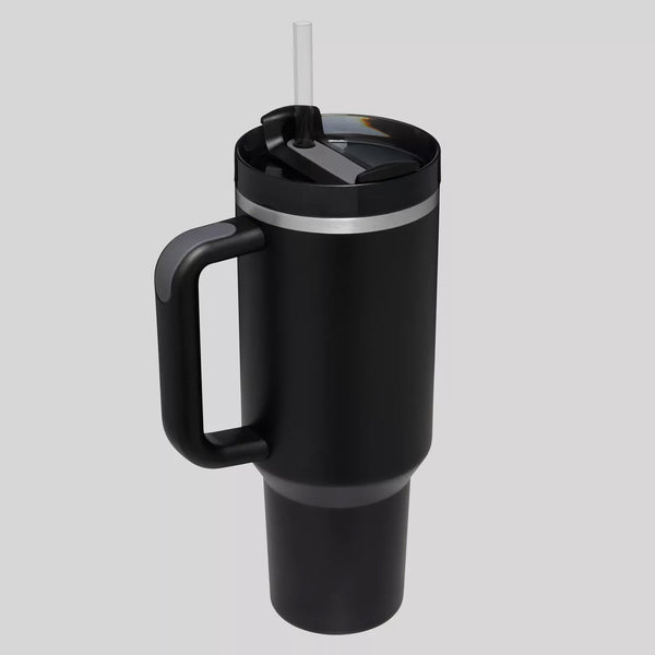 Rally Stand 40 oz Insulated Tumbler - Black & Gold