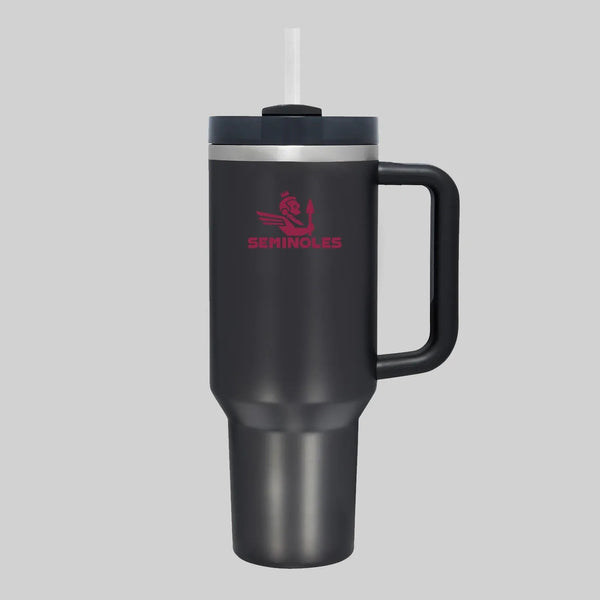 Rally Stand 40 oz Insulated Tumbler- Garnet & Gold