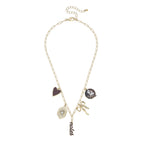 Rally Stand Gameday Charm Necklace – Garnet & Gold