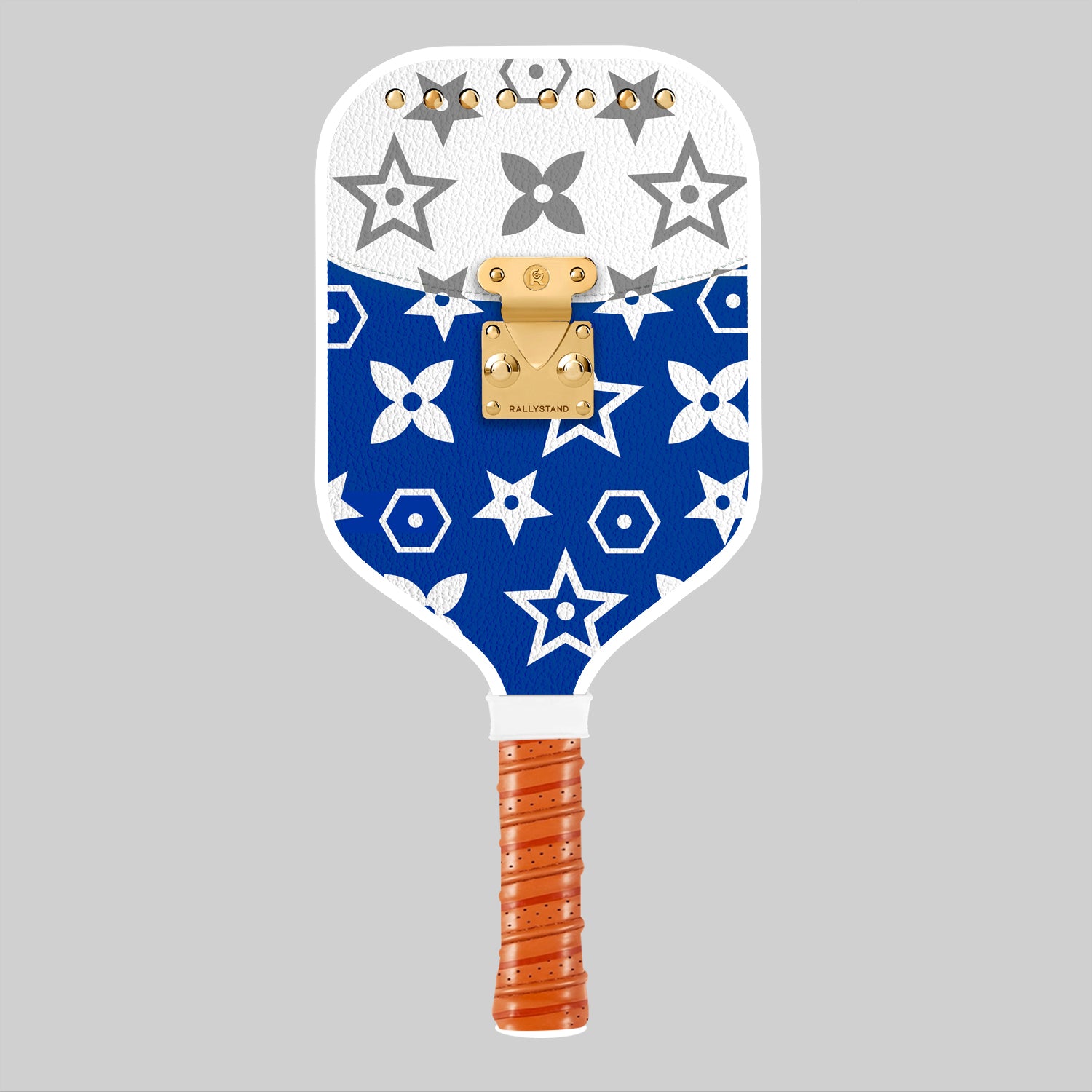 Luxury Blue & White Design Pickleball Paddle – Designer Carbon Fiber Performance Paddle | Lightweight Spin & Control USA Approved Main image