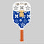 Luxury Blue & White Design Pickleball Paddle – Designer Carbon Fiber Performance Paddle | Lightweight Spin & Control USA Approved