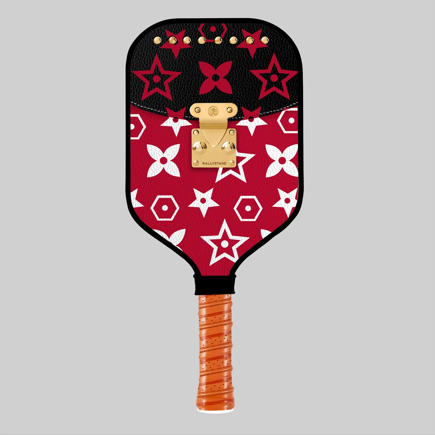 Luxury Red & Black Design Pickleball Paddle – Designer Carbon Fiber Performance Paddle | Lightweight Spin & Control USA Approved