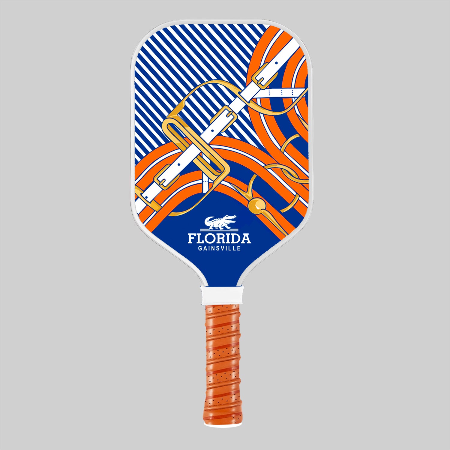 Gameday Orange & Navy Pickleball Paddle | Florida-Inspired Carbon Fiber Lightweight Paddle