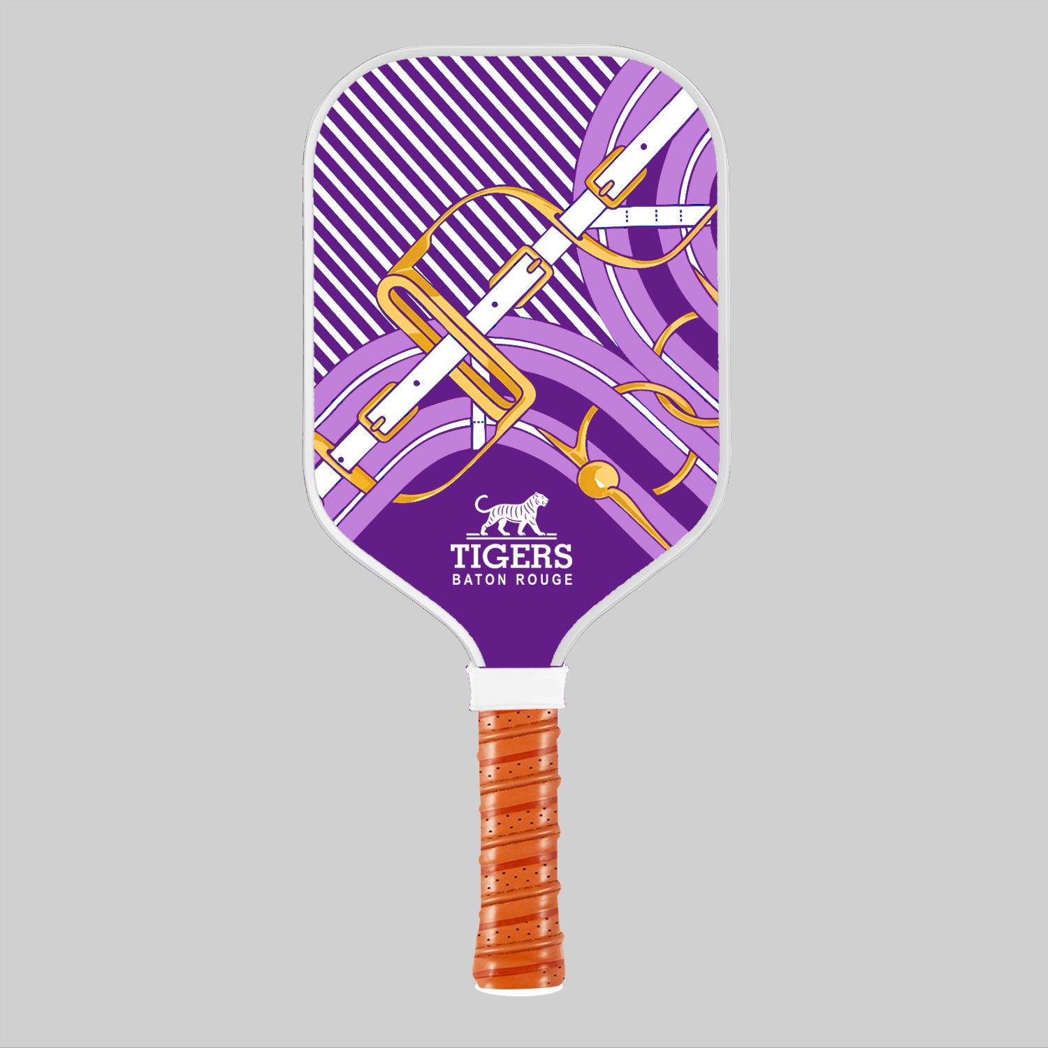 Gameday Purple & Gold Pickleball Paddle | Inspired Carbon Fiber Lightweight Paddley)