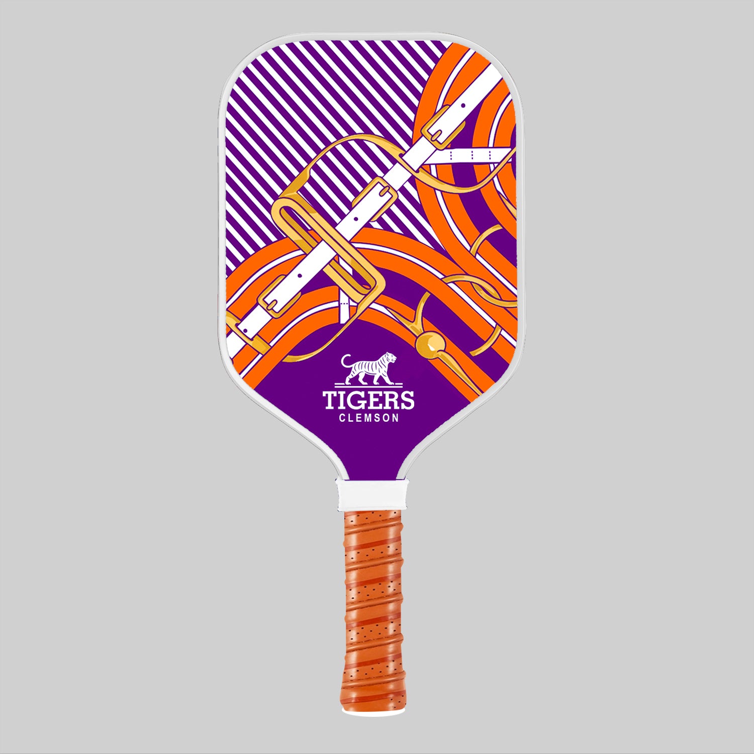 Gameday Orange & Purple Pickleball Paddle | Carbon Fiber Lightweight Paddle Main image