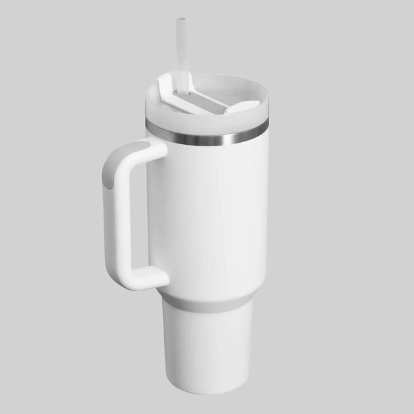 Rally Stand 40 oz Insulated Tumbler - Orange & White