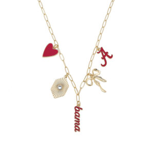 presale alabama crimson tide charm necklace | ships before christmas | sold out 4x | ncaa licensed jewelry, roll tide, bama fan gift